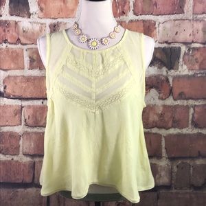 Free People Shellshock Tank in Canary Yellow  LG